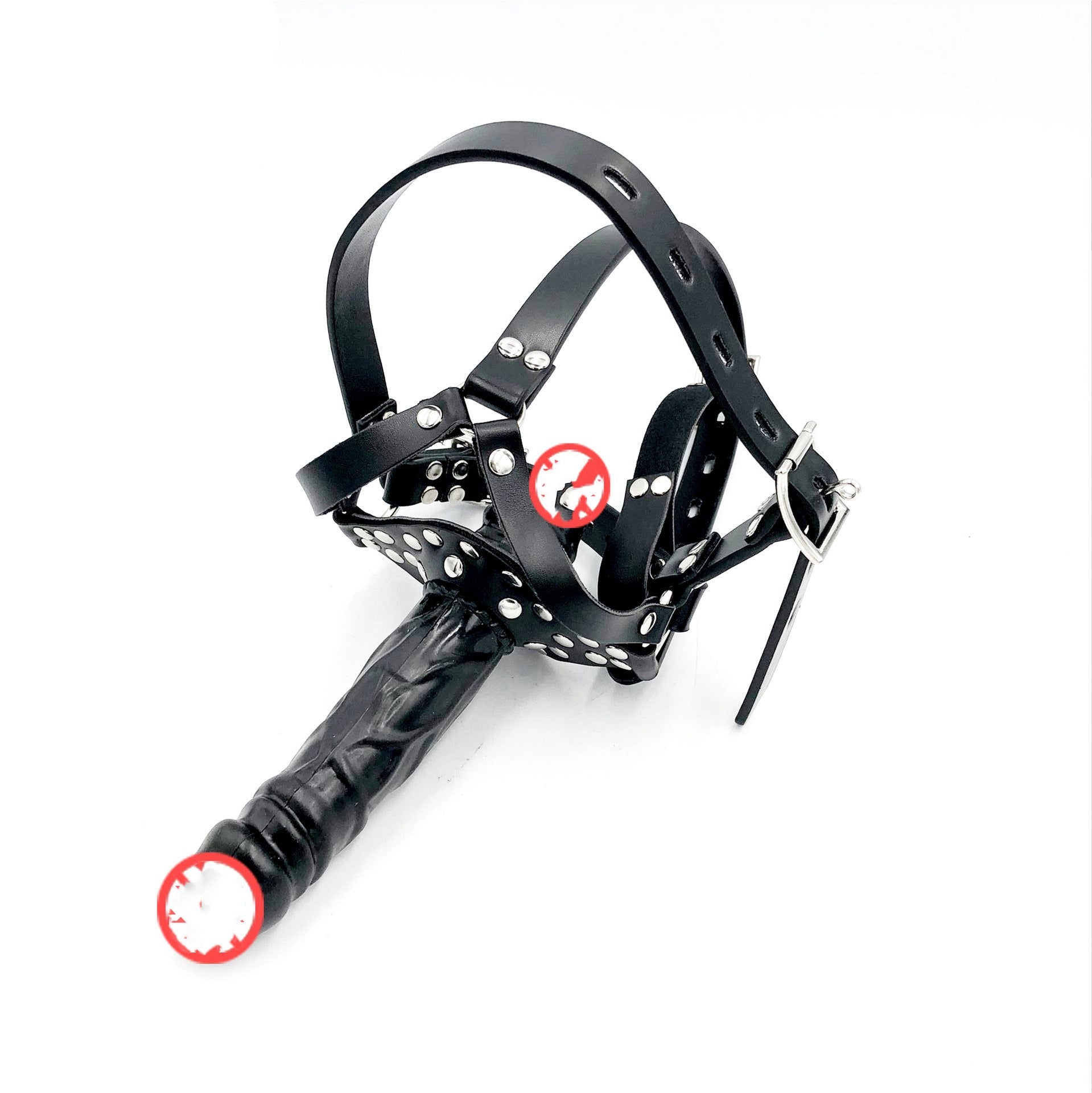 Double Penetration Harness Set with Ball Gag