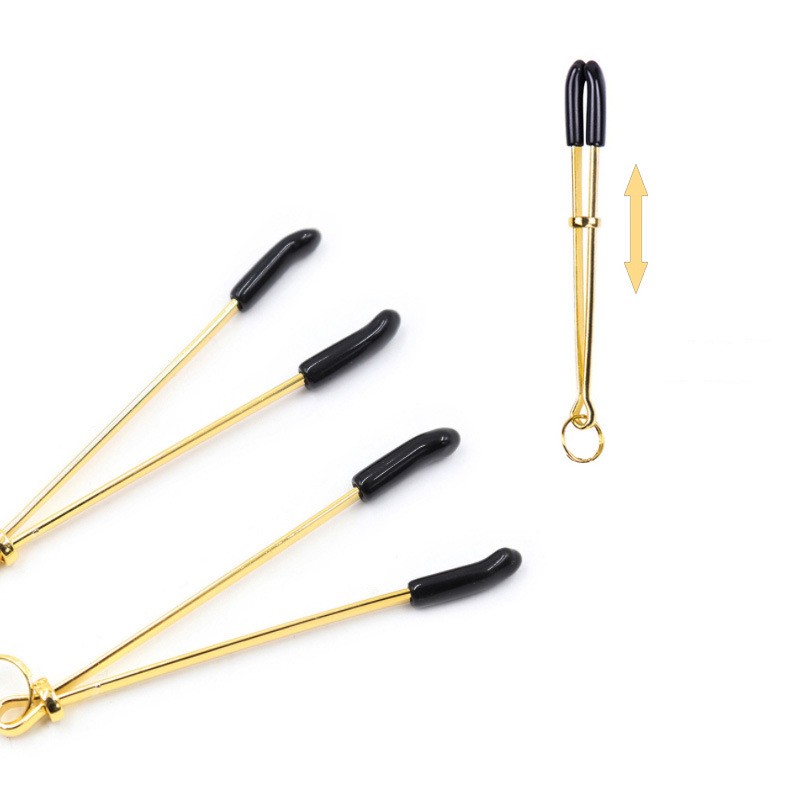 Metal Breast Clip Champagne Gold
