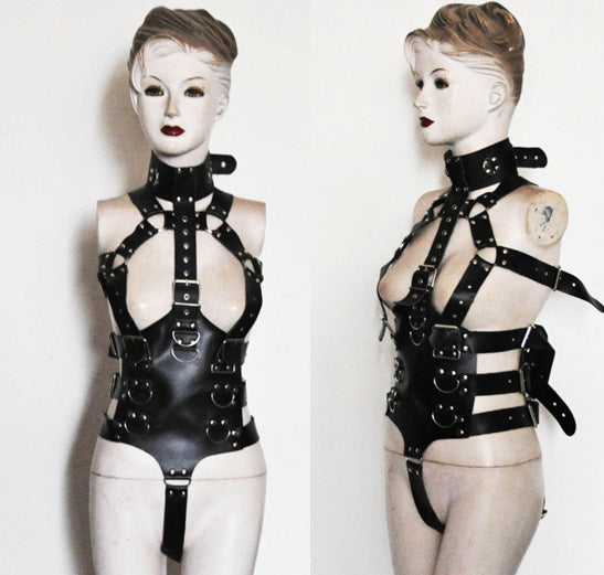 Reinforced Waist Neck Handcuffs Arm Cuff One-piece Belly Band