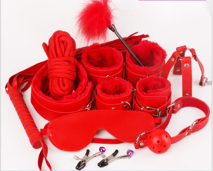 10 Pieces Of Velvet Leather Toy Binding And Restraint Supplies