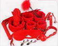 10 Pieces Of Velvet Leather Toy Binding And Restraint Supplies