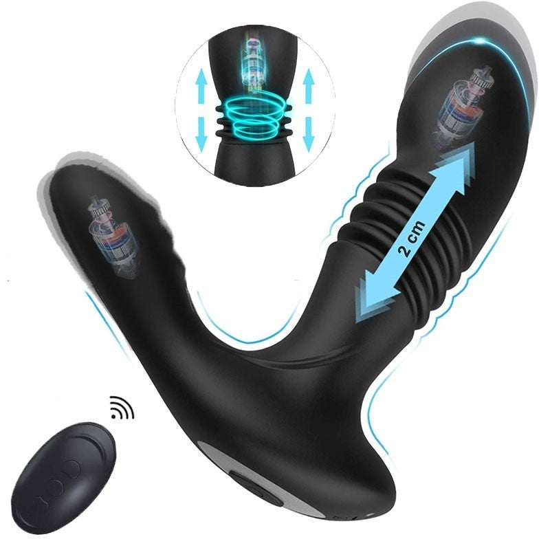 Telescopic Prostate Butt Plug Vibrator