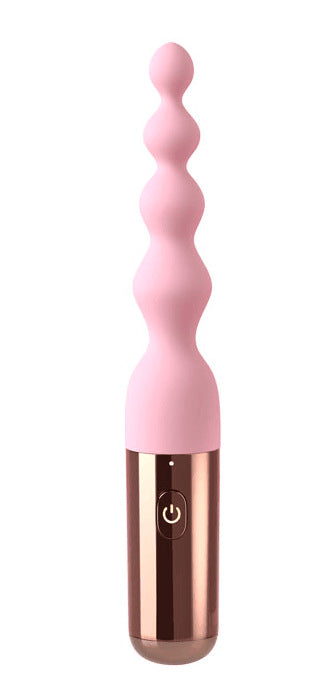 Silicone Beaded Vibrating Dildo