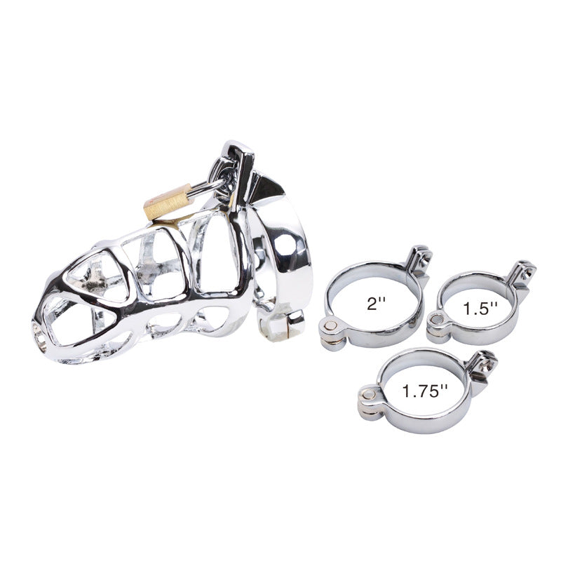 Stainless Steel Male Chastity Lock – Full Set