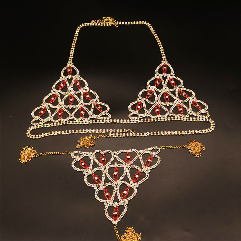 Rhinestone Body Chain Set