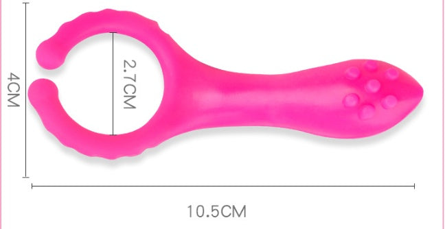 Silicone Vibrating Nipple Clamp – Rose Red