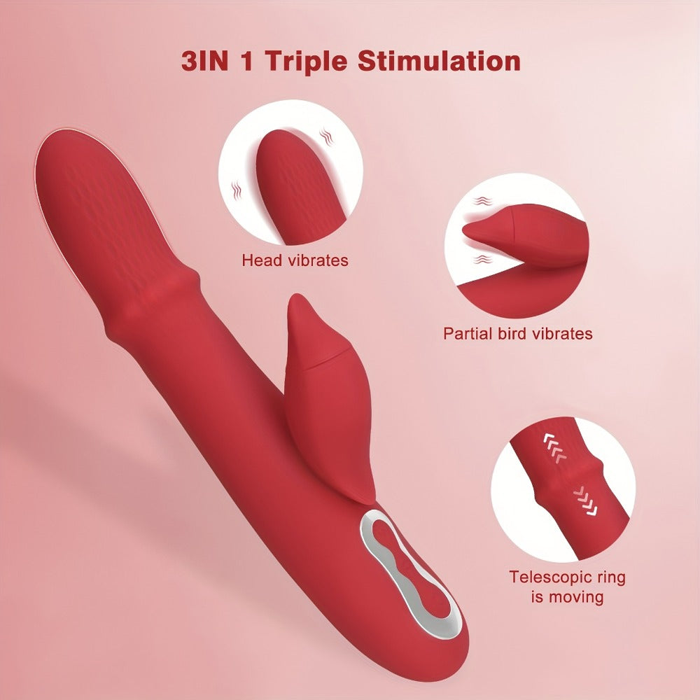 Double Vibrator Masturbation Stick