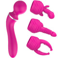 10-Frequency Silicone Vibrating Wand – With or Without Head Attachment