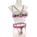Stainless Steel Female T Breast Manipulation Clothes Thigh Ring Three Pieces