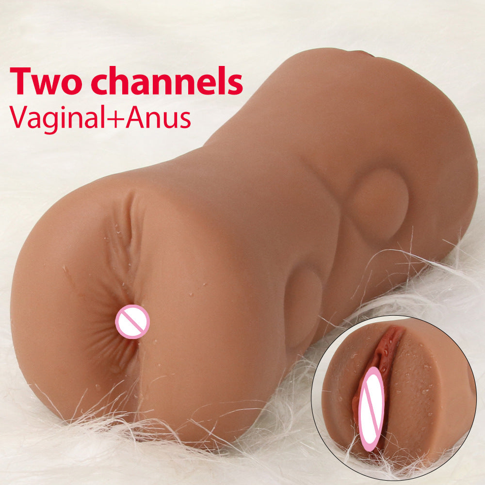 Realistic Double-Hole TPE Masturbator – Lifelike Feel