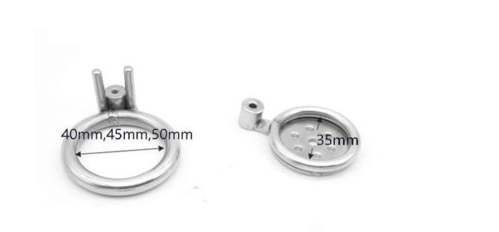 Metal Male Chastity Cage with Bird Cage Lock