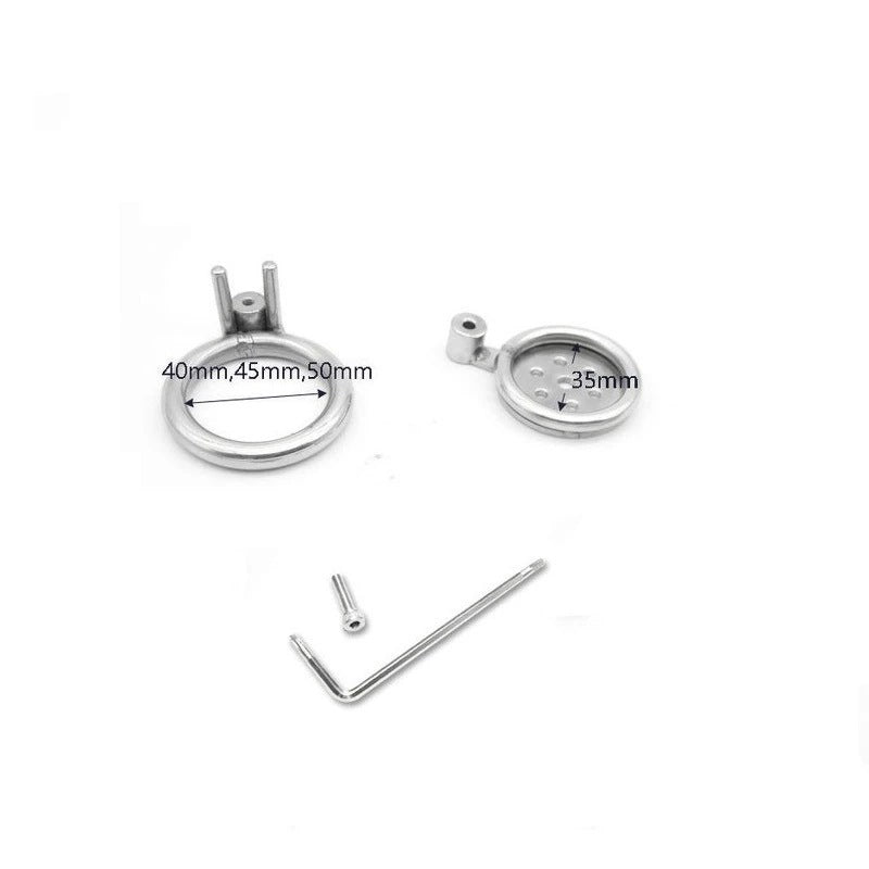 Metal Male Chastity Cage with Bird Cage Lock
