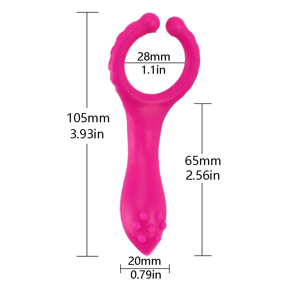 Silicone Vibrating Nipple Clamp – Rose Red