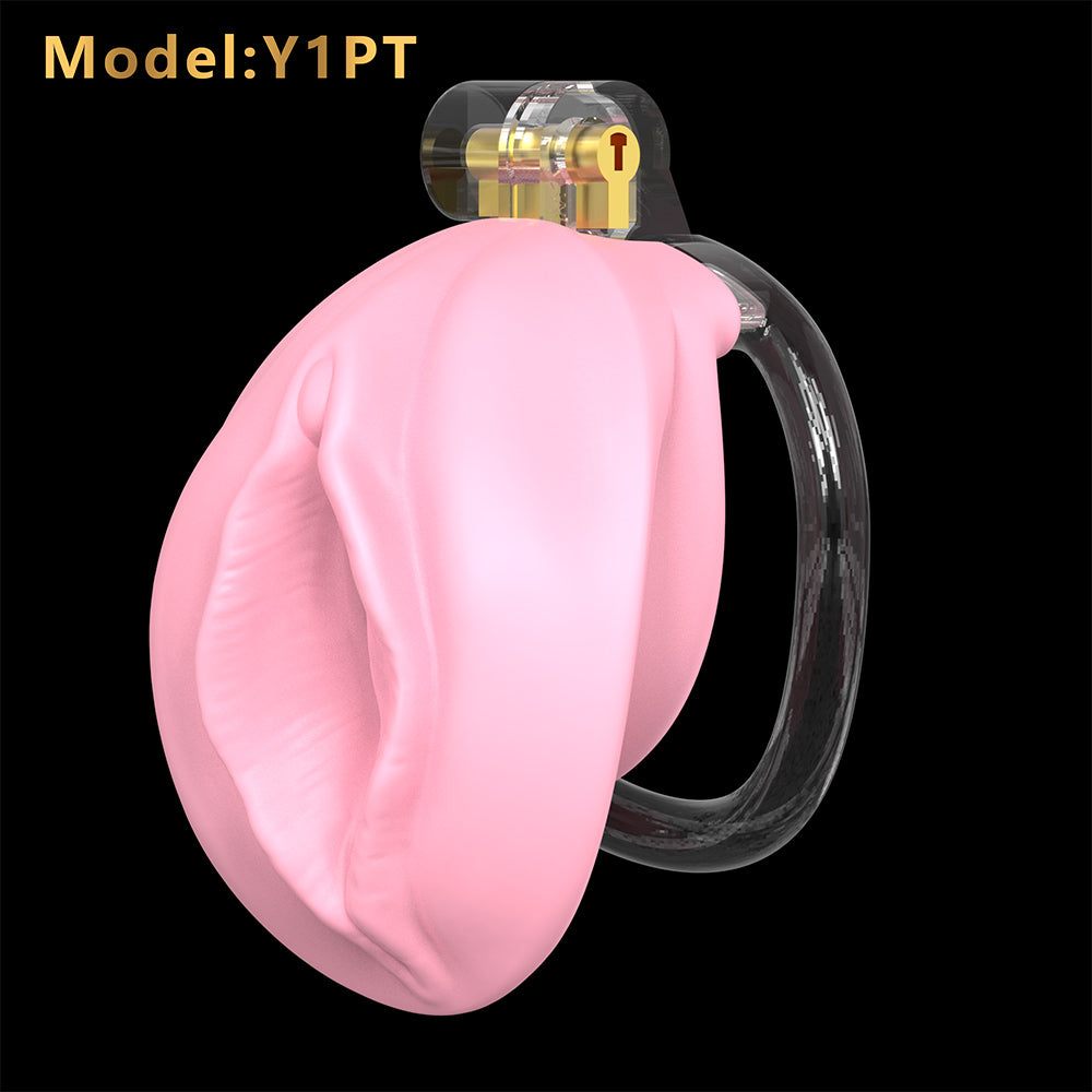 Realistic Soft Pocket Pussy Masturbator with Chastity Lock