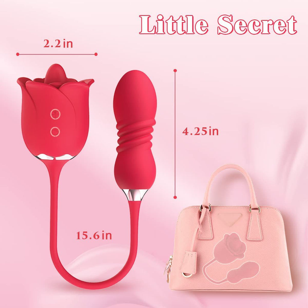 Rose Telescopic Massage Vibrator