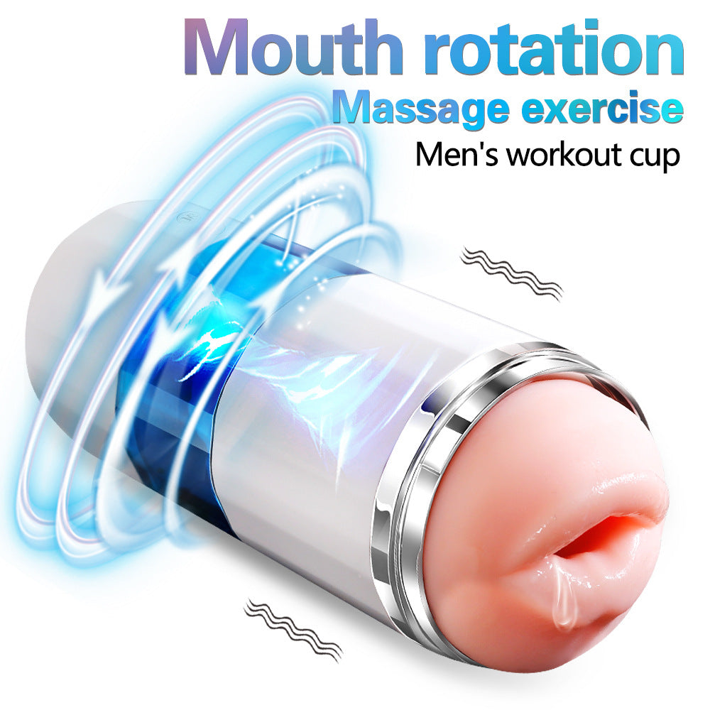 Automatic Rotating Vibrating Stroker Cup for Men