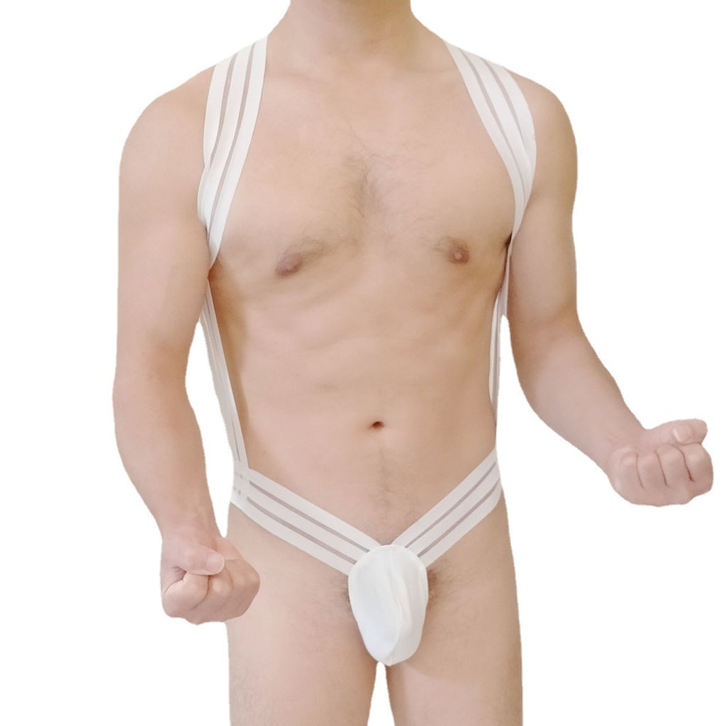 Hollow Chest Strap Crop Top – Nightclub Dance Costume