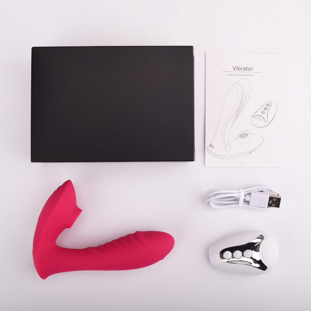 Dual Sucking Wireless Remote Vibrator