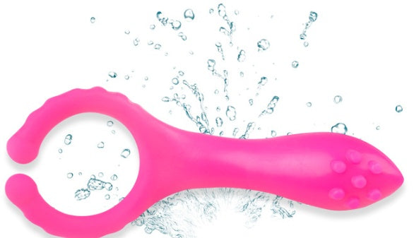 Silicone Vibrating Nipple Clamp – Rose Red