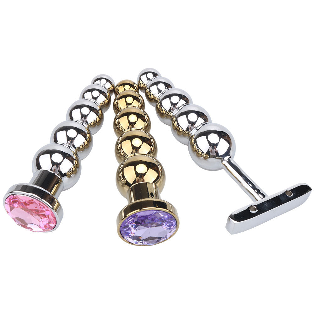 Metal Anal Beads – 2 Styles in Silver & Gold