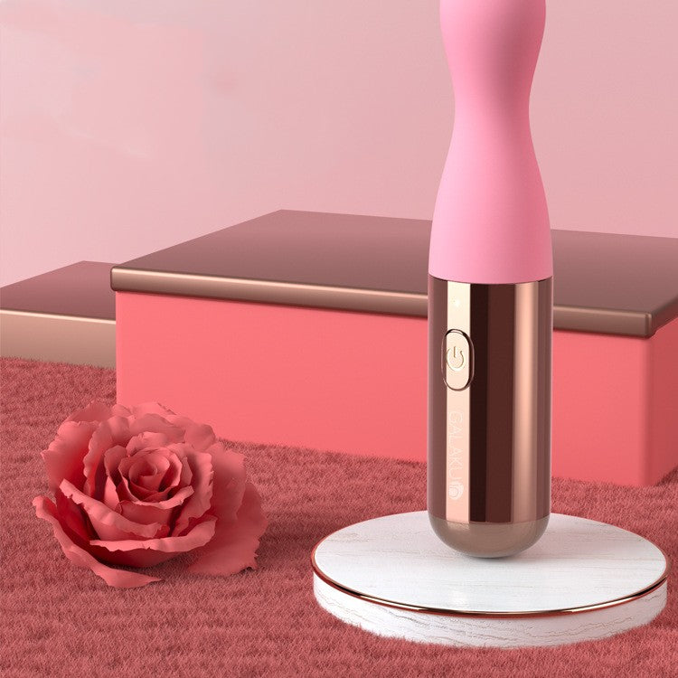 Silicone Beaded Vibrating Dildo