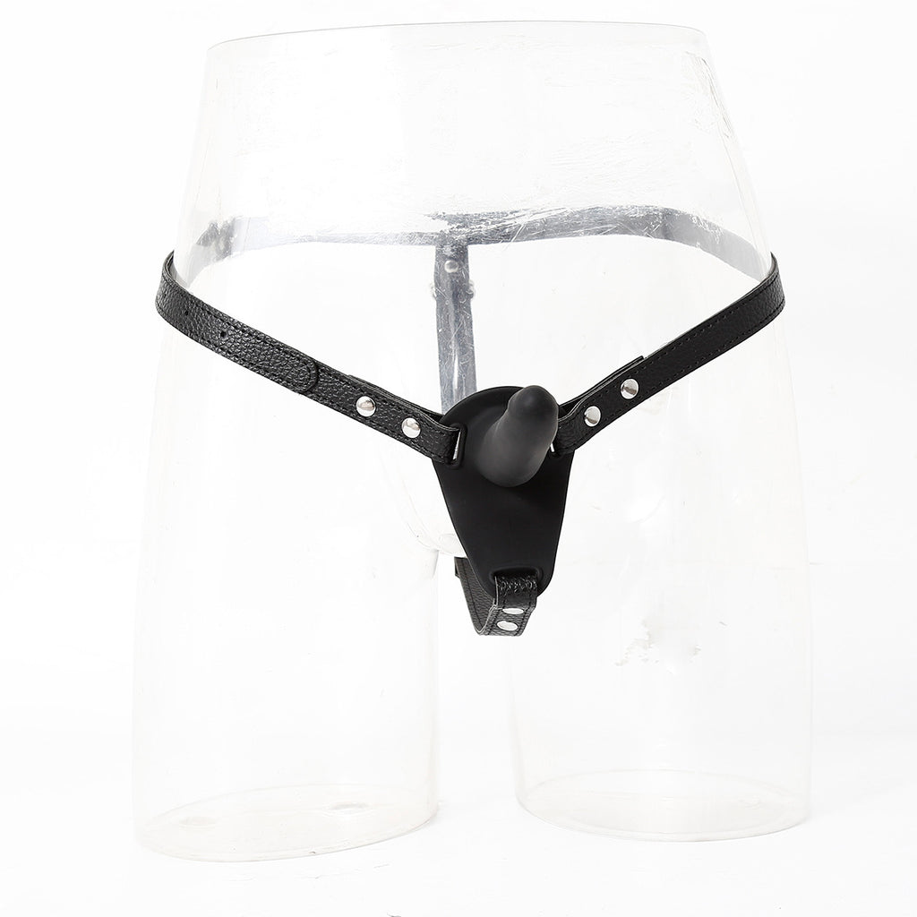 Strap-On Dildo with Leather Harness