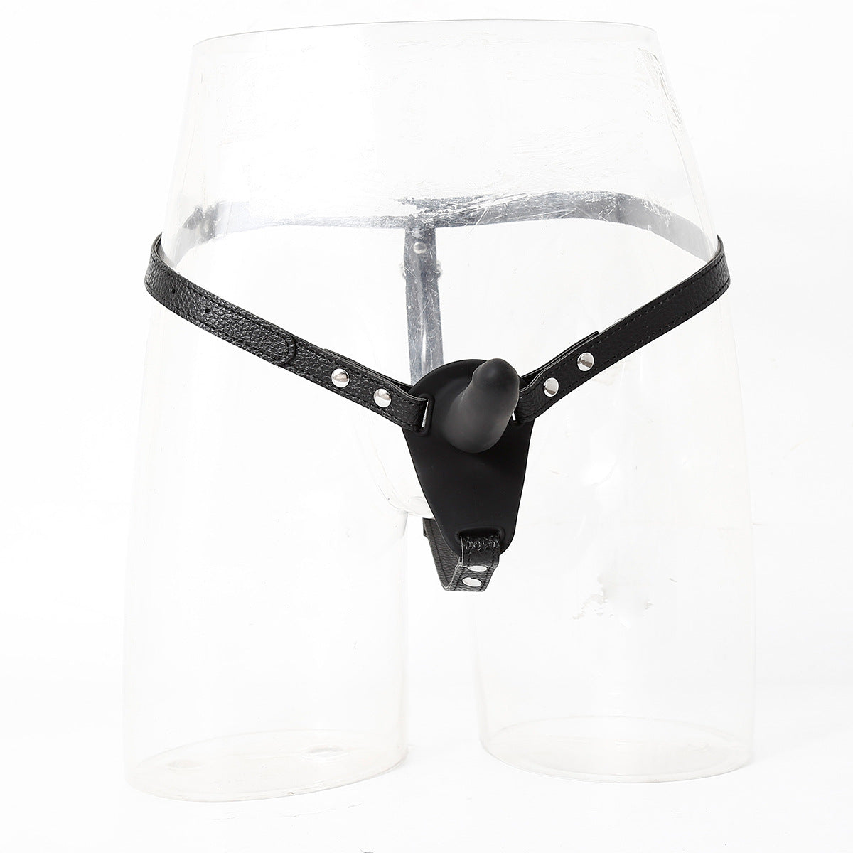Strap-On Dildo with Leather Harness