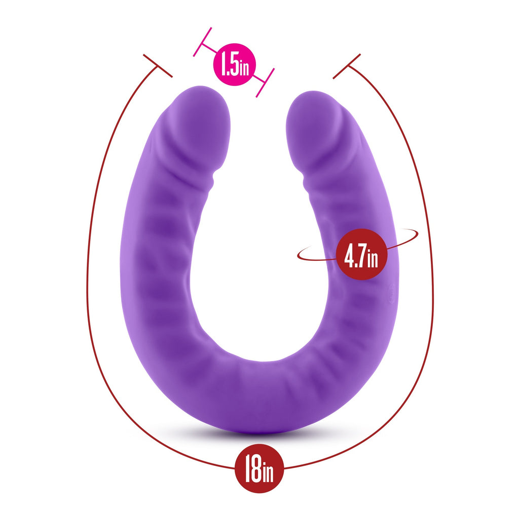 Double-Headed U-Shape Silicone Dildo