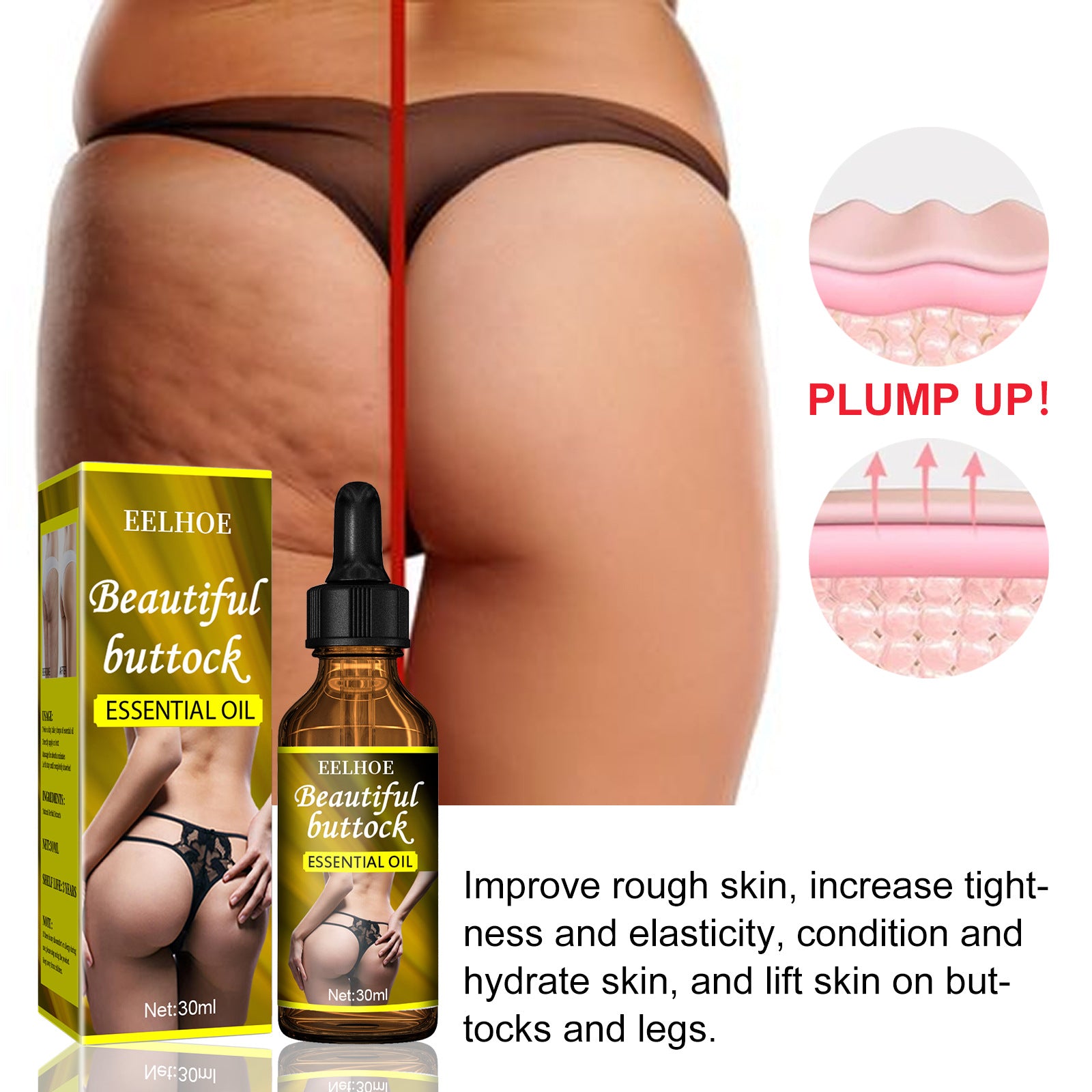 Butt Firming & Enlargement Massage Oil – 30ml