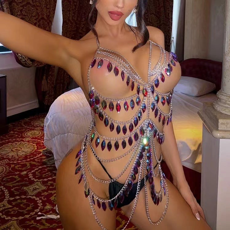Crystal Pendant Body Chain