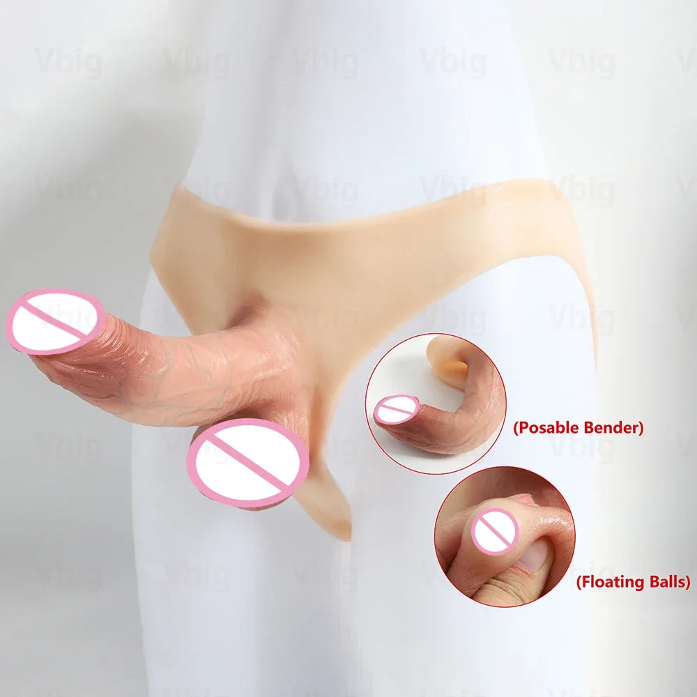 Wearable Strap-On Dildo Underwear