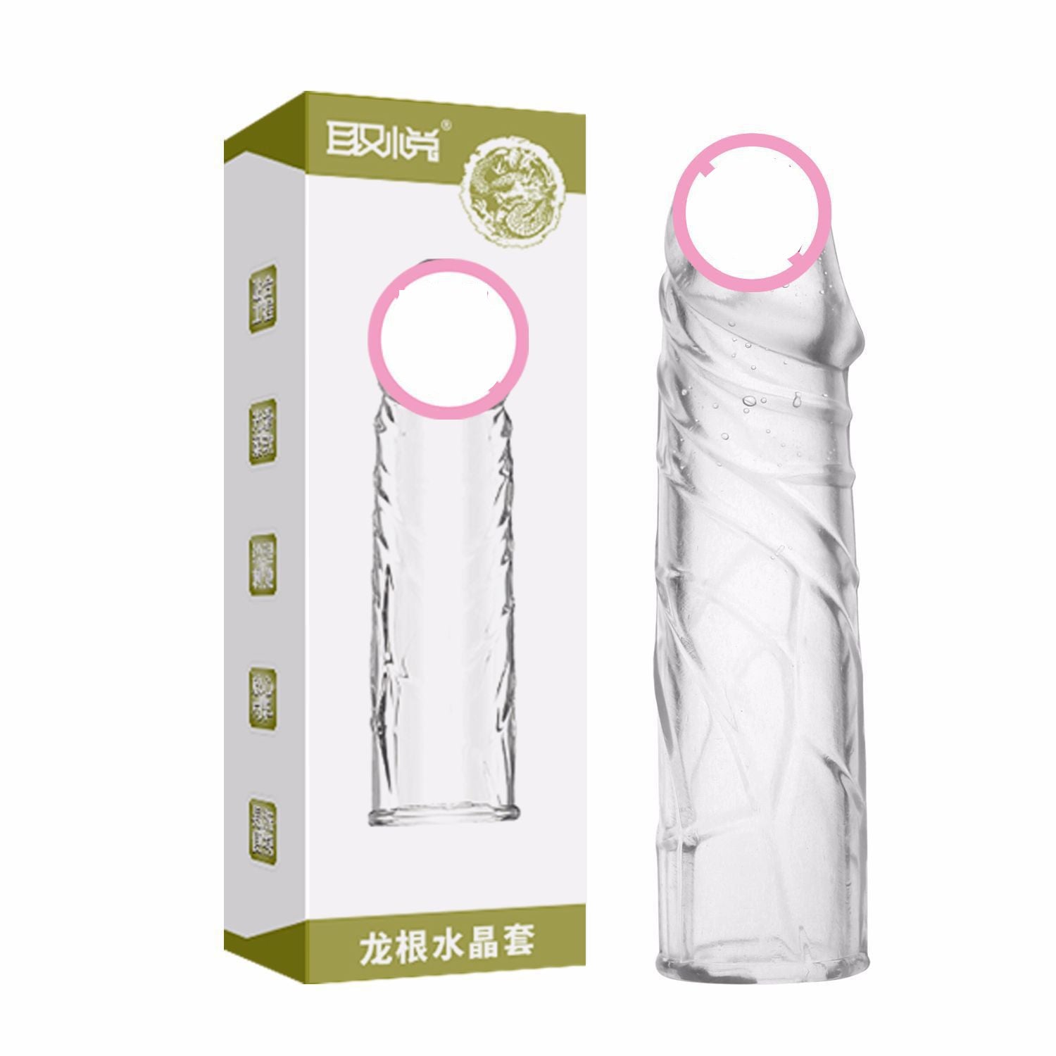 Crystal Wolf Tooth Textured Condom – Long & Thick
