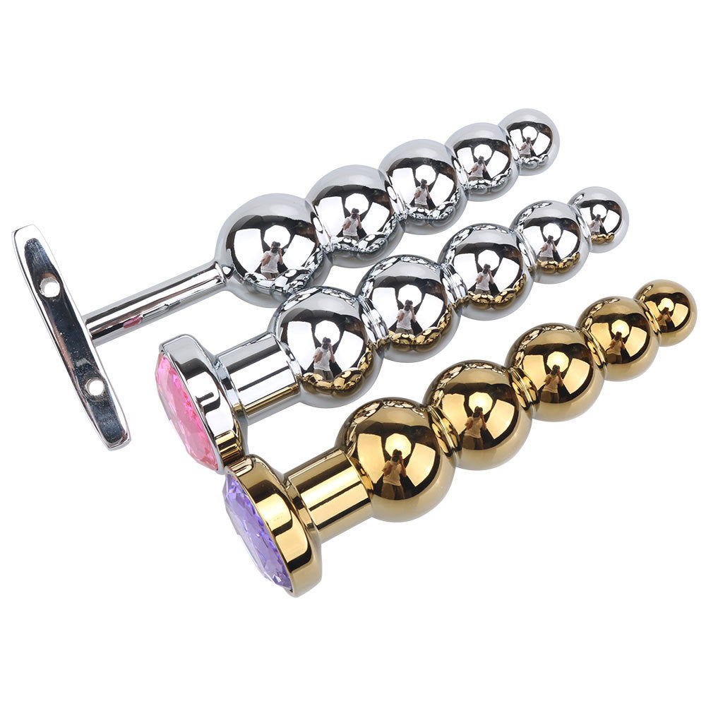 Metal Anal Beads – 2 Styles in Silver & Gold