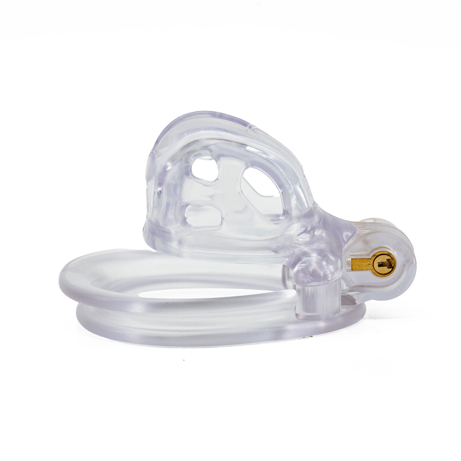 Lightweight Male Chastity Cage with Locking Ring