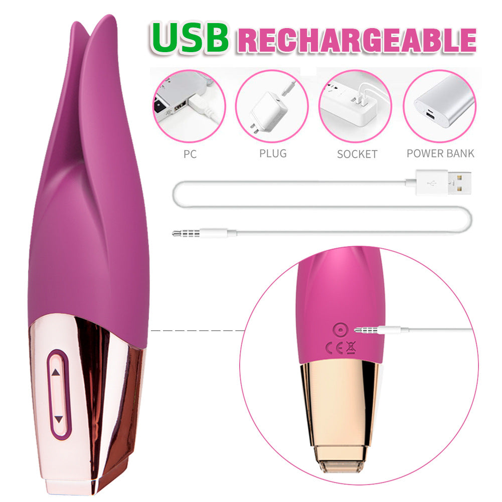 10-Speed Rechargeable Silicone Vibrator
