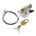 Men's Stainless Steel Chastity Lock – 3 Sizes