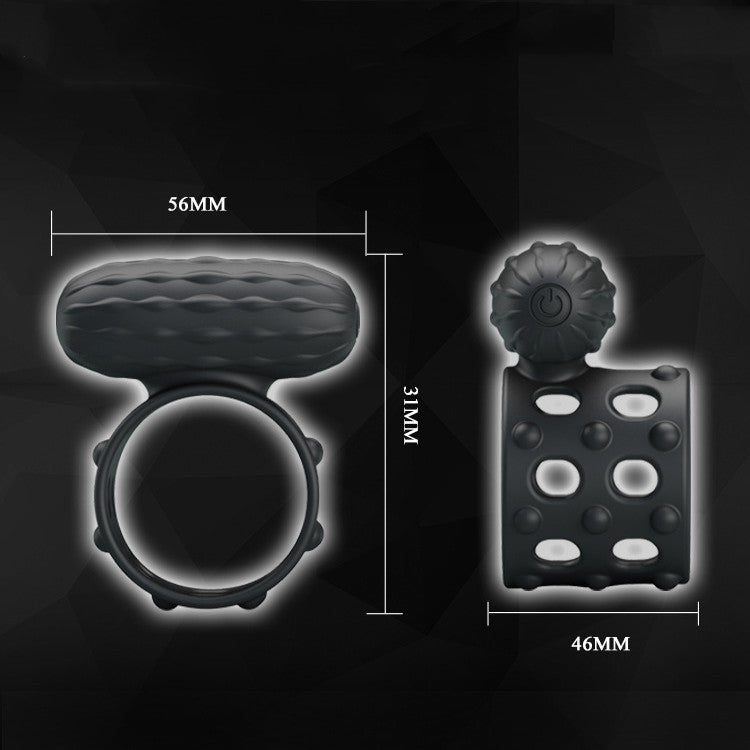 Male Vibrating Delay Cock Ring – Waterproof Silicone