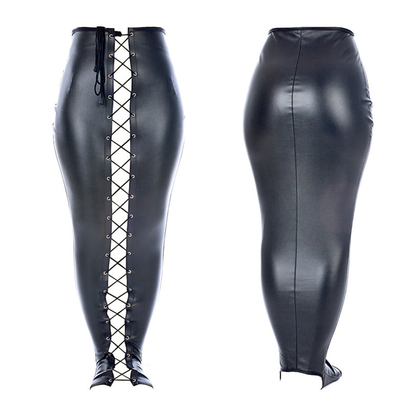 Bare Buttocks All-inclusive Bag Restraint Confinement Leggings Restraint Tight Coating