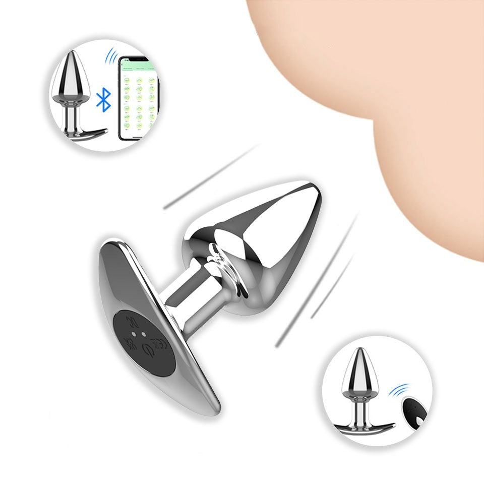 Vibrating Metal Butt Plug