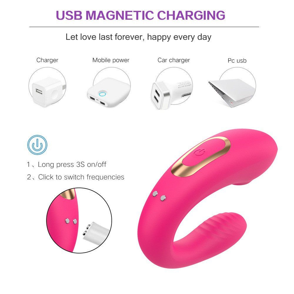 U-Shape Wearable Couples Vibrator