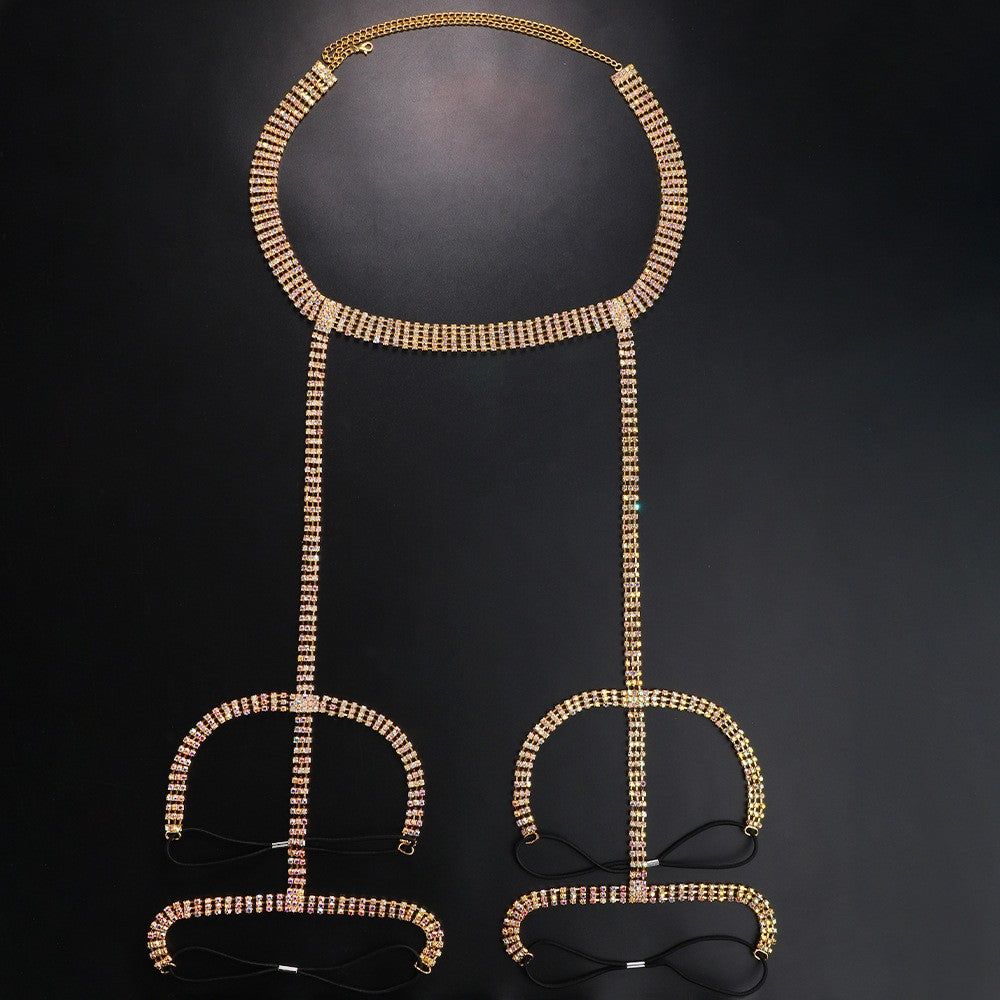 Rhinestone Waist Body Chain