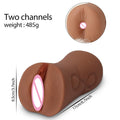 Realistic Double-Hole TPE Masturbator – Lifelike Feel