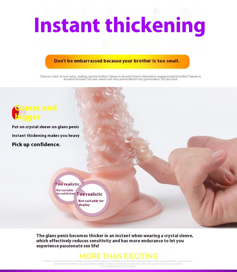 Crystal Wolf Tooth Textured Condom – Long & Thick