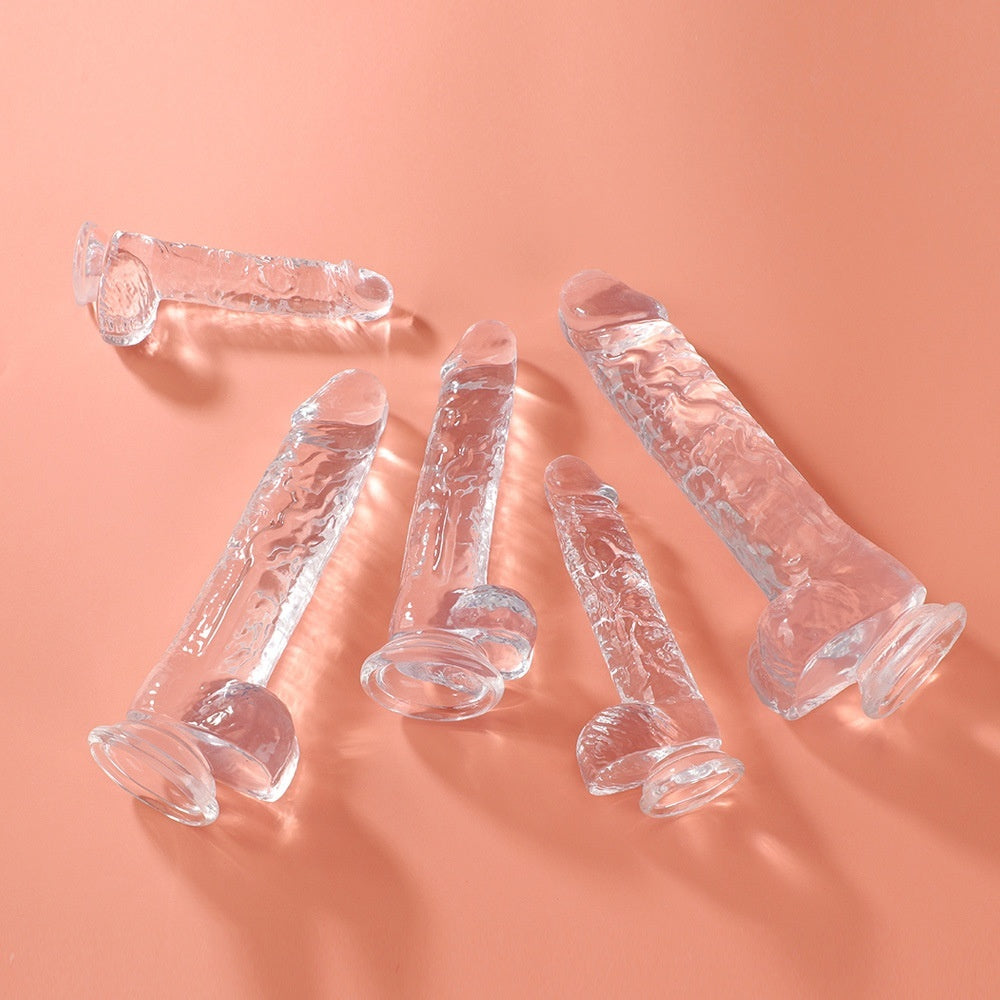 Transparent Silicone Dildo Set