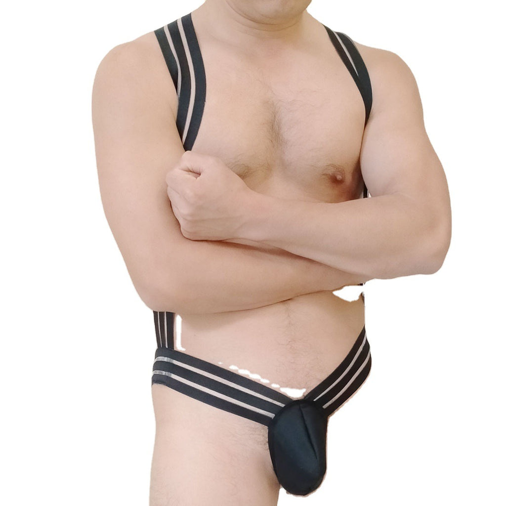 Hollow Chest Strap Crop Top – Nightclub Dance Costume