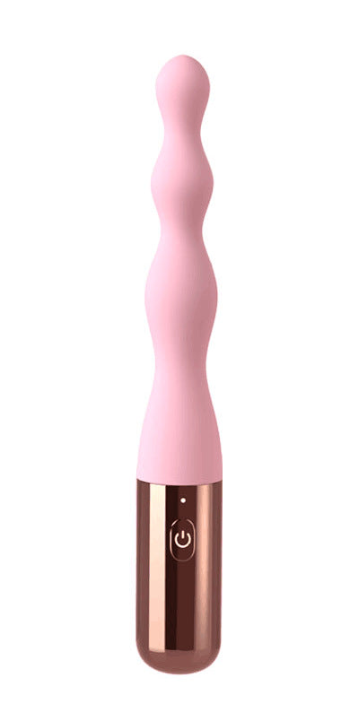 Silicone Beaded Vibrating Dildo