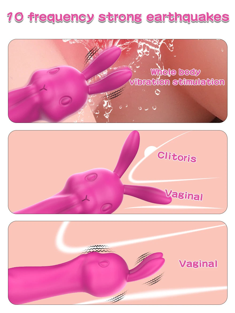 Rabbit Vibrator Massage Device
