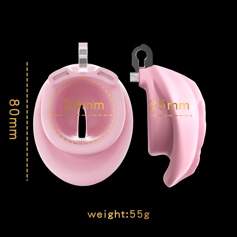 Realistic Soft Pocket Pussy Masturbator with Chastity Lock