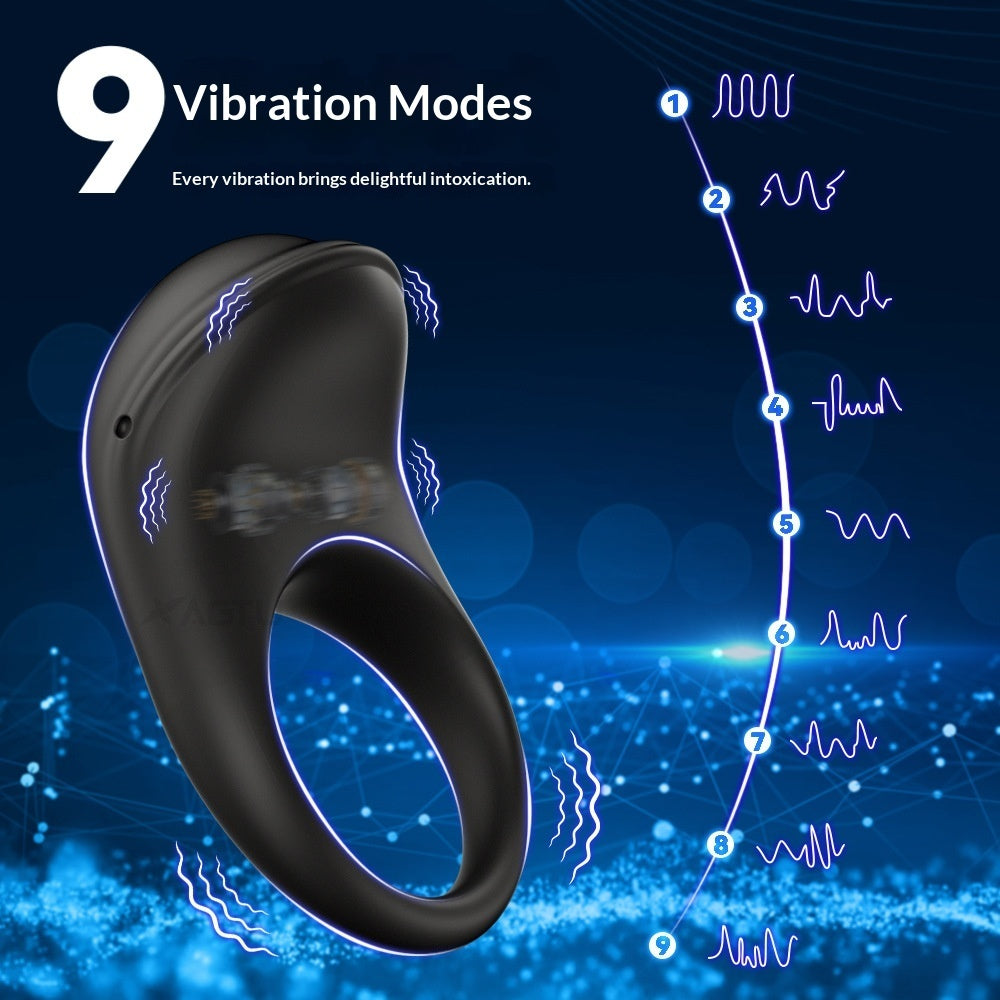 Silicone Vibrating Penis Ring – 9 Modes