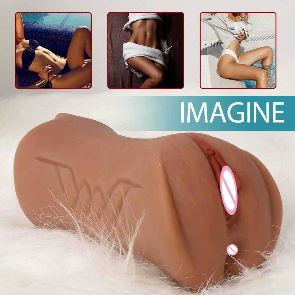 Realistic Double-Hole TPE Masturbator – Lifelike Feel